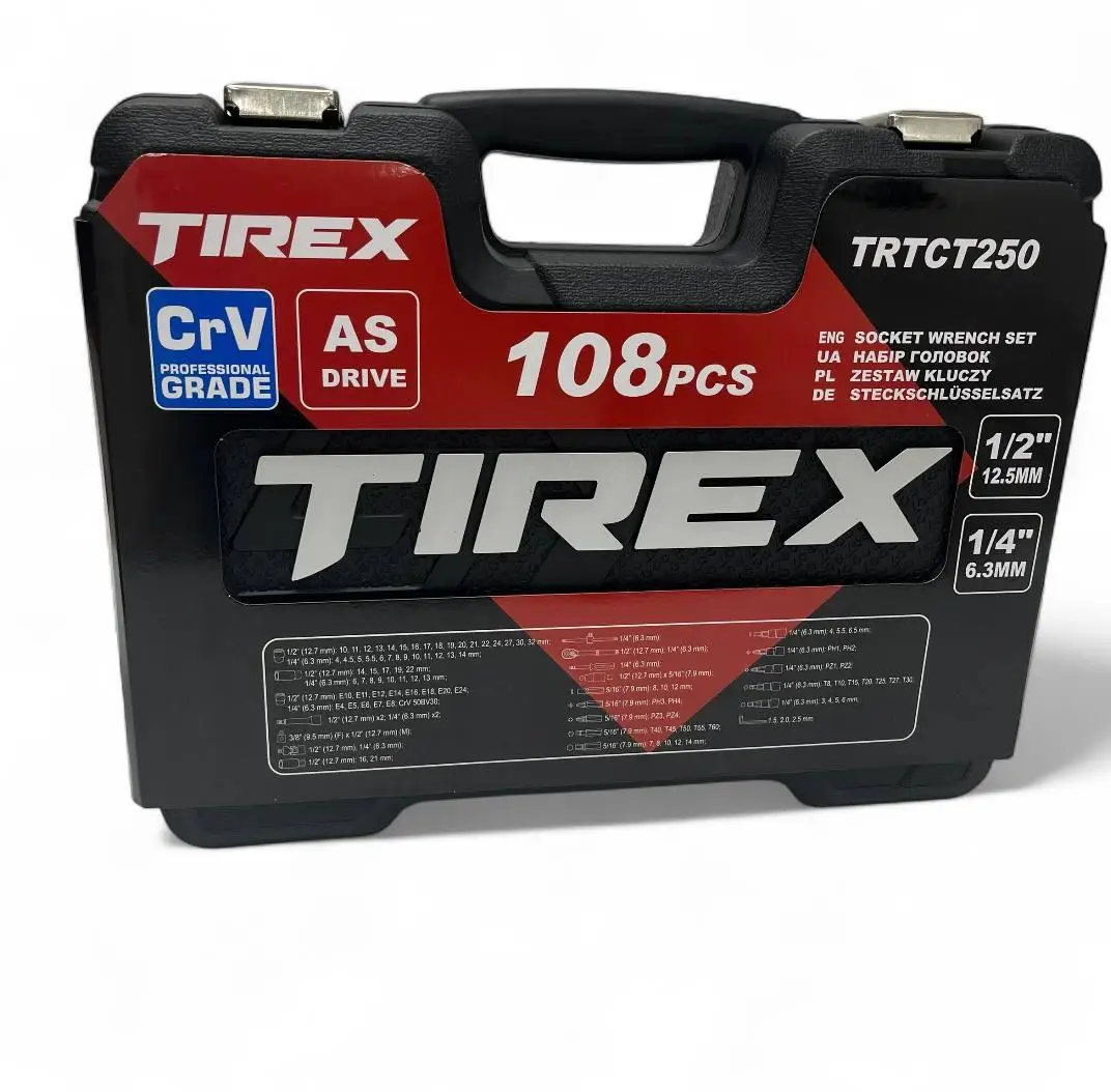 Набір ключів TIREX TRTCT250 на 108 ел.